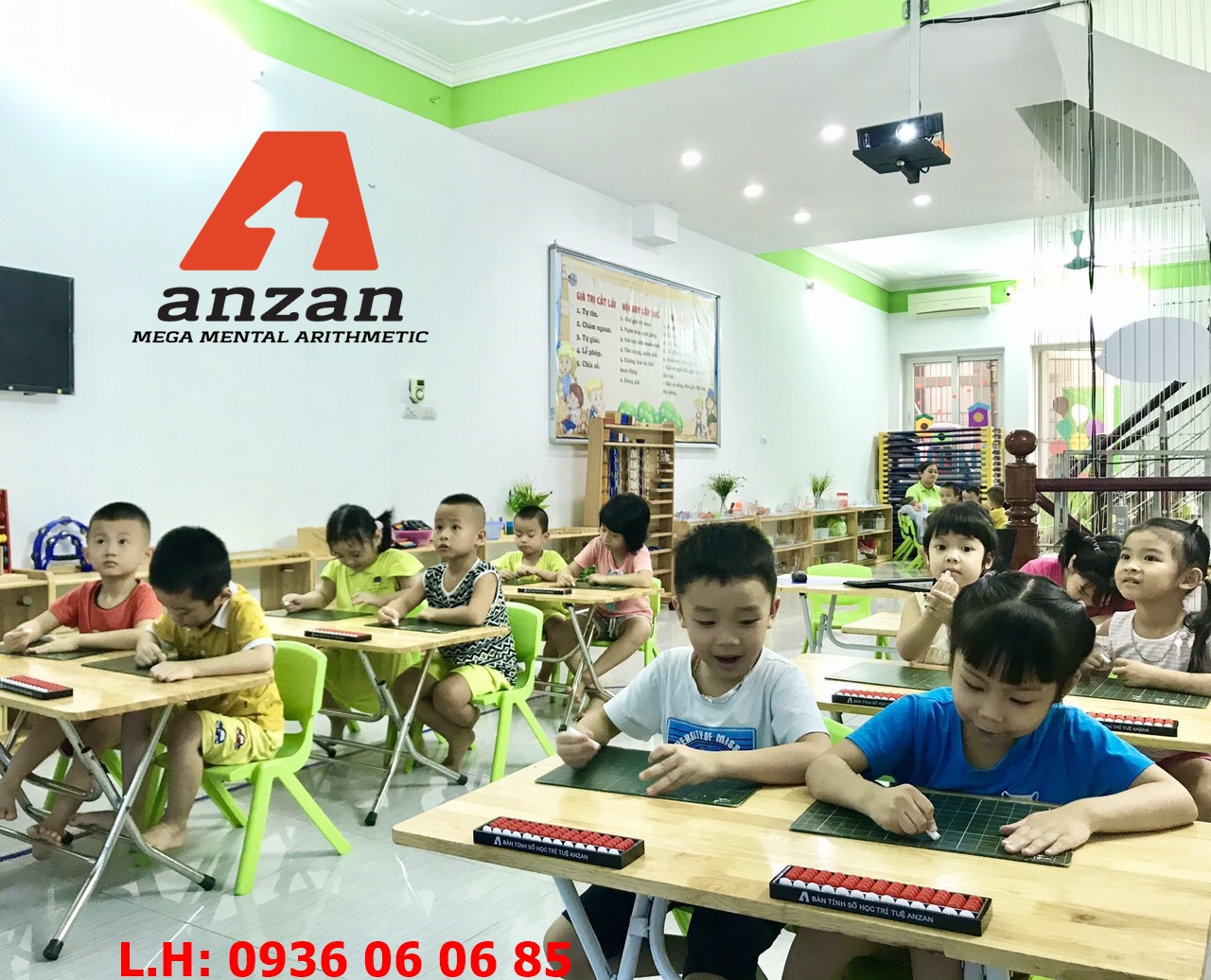 Buổi học Anzan đầu tiên của các bé 5 tuổi