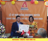 Buổi lễ Ký hợp đồng Nhượng quyền Chương trình ANZAN Việt Nam cơ sở Khoái Châu
