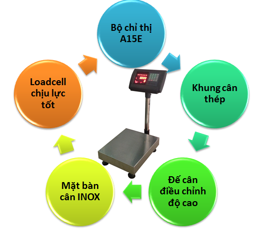 Cân bàn lớn A15E-PCS-tổng thể