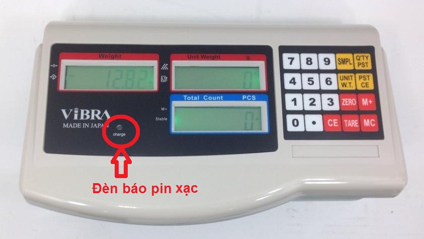 cân đếm Vibra-báo xạc